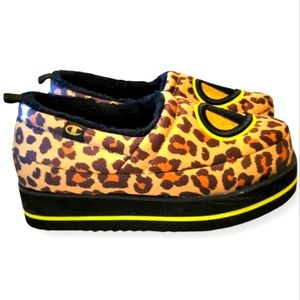 CHAMPION HOT STUFF PLATFORM LEOPARD SLIPPER